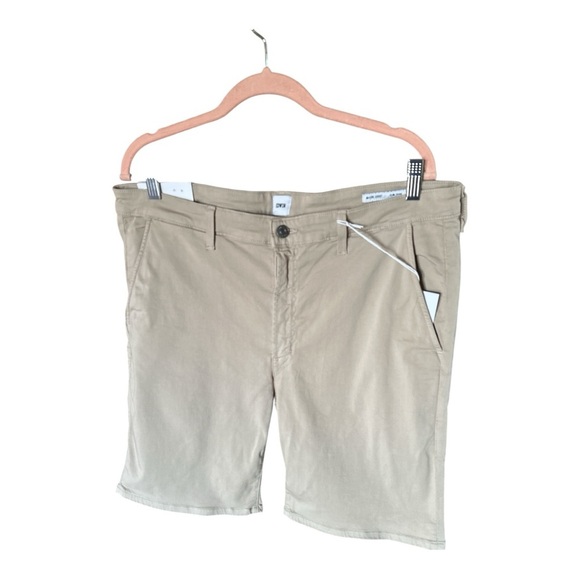 EDWIN Mason Short Slim Chino Shorts Men’s Size 36 Oyster Tan NWT - Picture 1 of 7